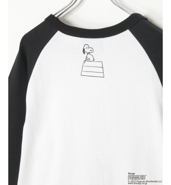 VENCE share style「PEANUTS ピーナッツ SNOOPY スヌーピー TP ビンテージラグランTシャツ」|Tシャツ・カットソー|