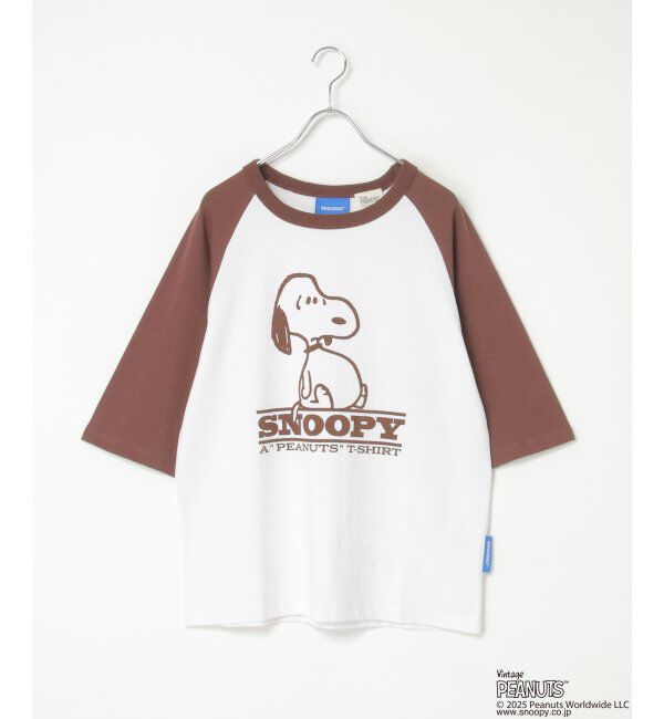 VENCE share style「PEANUTS ピーナッツ SNOOPY スヌーピー TP ビンテージラグランTシャツ」|Tシャツ・カットソー|