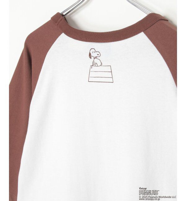 VENCE share style「PEANUTS ピーナッツ SNOOPY スヌーピー TP ビンテージラグランTシャツ」|Tシャツ・カットソー|