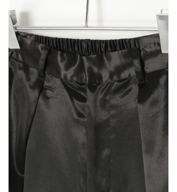 VENCE share style「サテンタックワイドパンツ」|デニム|