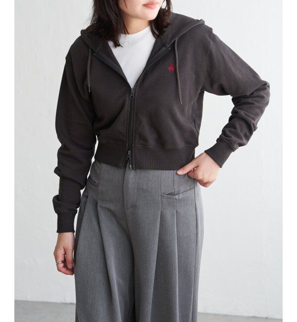 VENCE share style「BEVERLY HILLS POLO CLUB クロップドフルジップパーカー」|スウェット・ジャージ|ブラック