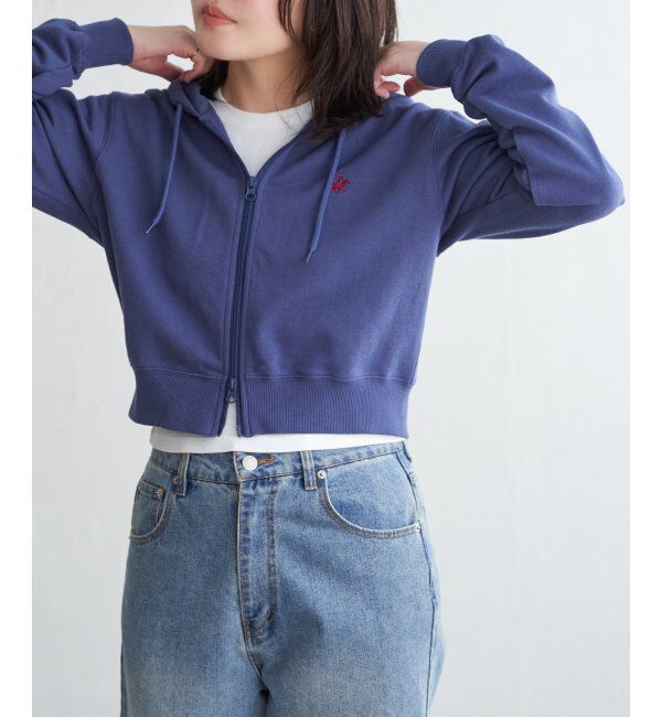 VENCE share style「BEVERLY HILLS POLO CLUB クロップドフルジップパーカー」|スウェット・ジャージ|ブルー
