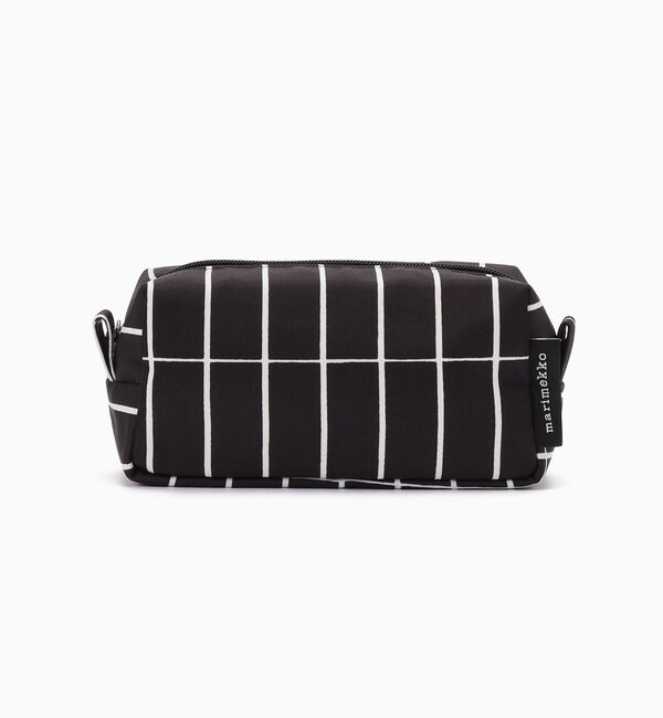 Marimekko「Tiiliskivi Tiise ポーチ」|ポーチ|ブラック&times;ホワイト