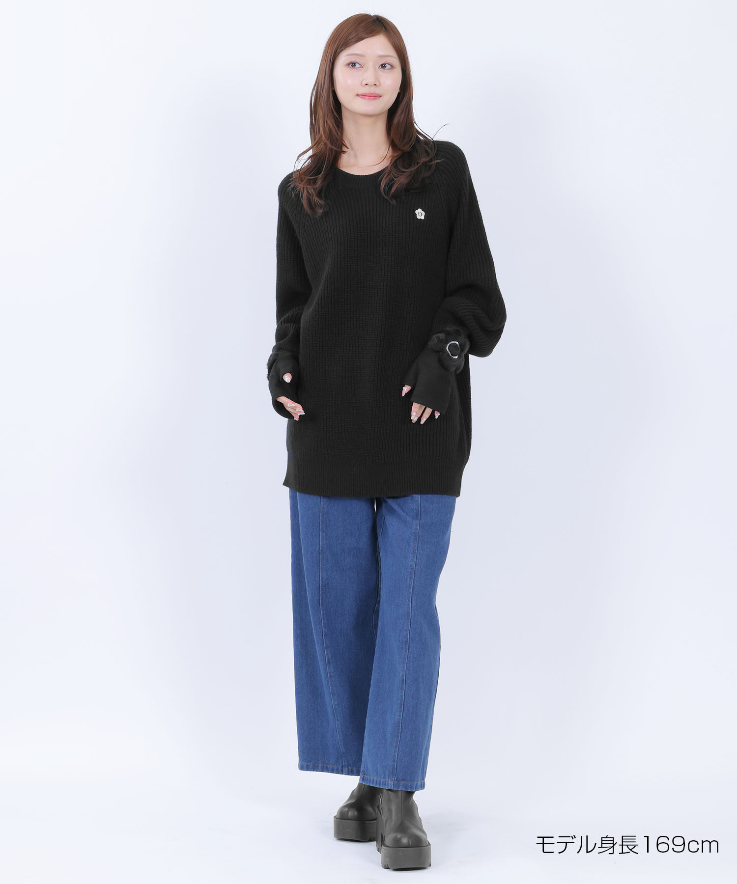 MARY QUANT「畦編みイージーニット プルオーバー」|ニット・セーター|