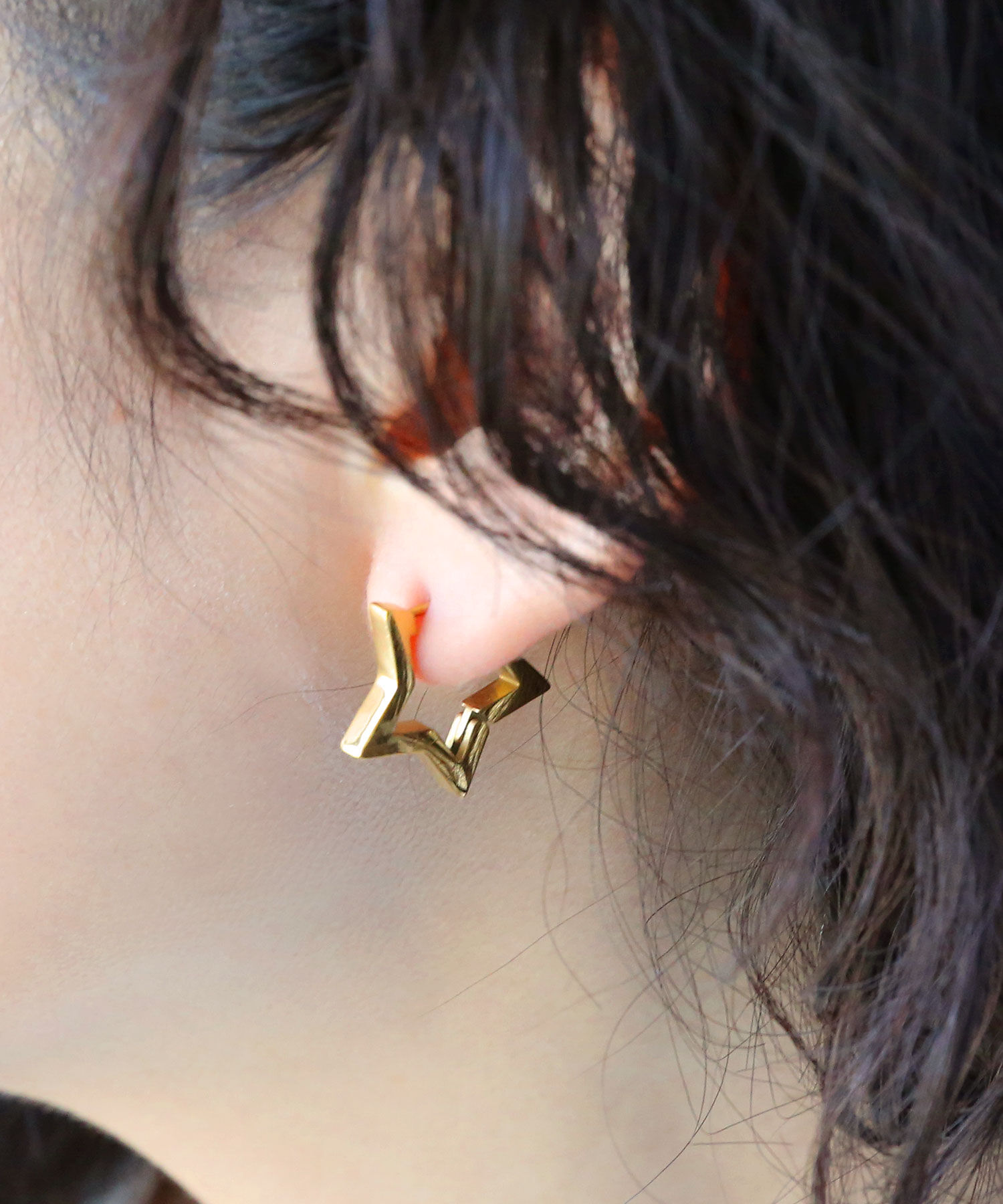 colleca la「[stainless]ステンレス・スターフープピアス〈金属アレルギー対応〉」|ピアス|