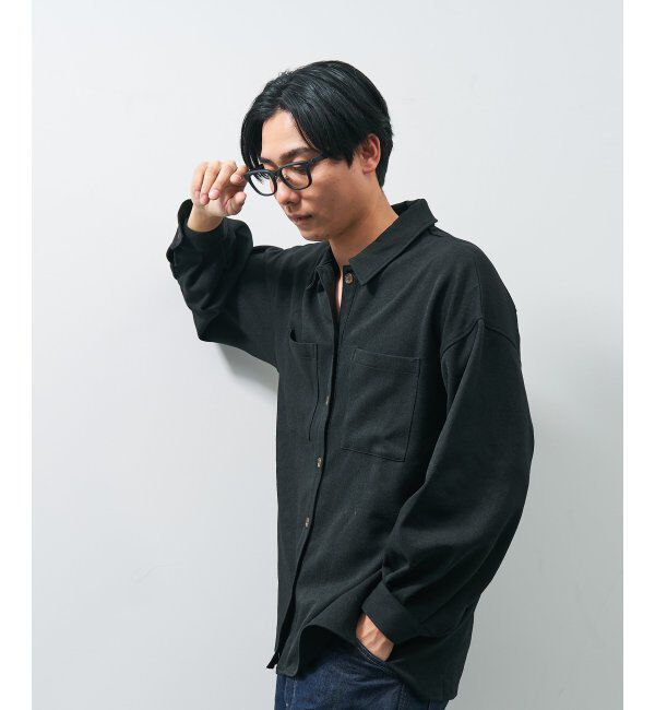  「ウェリントン型 メガネ | レザー調 ラバーテンプル ズレ落ち防止 メンズ ビジネス レンズ交換券付」|メガネ|