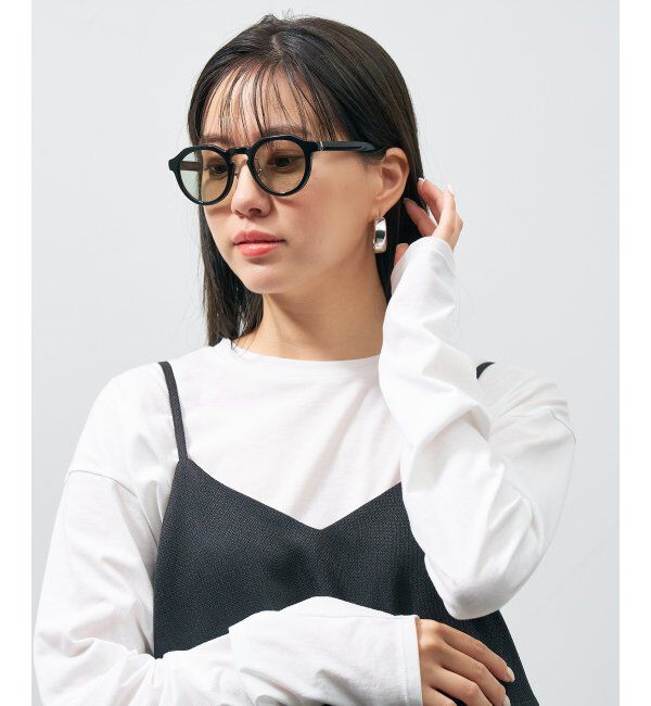  「ボストン型 サングラス｜UNITED ARROWS クラウンパント UVカット 紫外線対策 ユナイテッドアローズ」|サングラス|ブラック