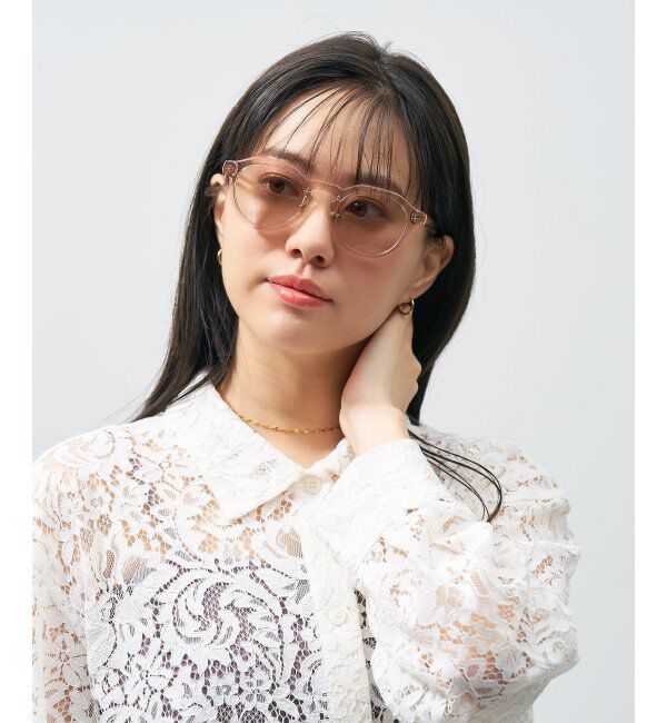  「ボストン型 サングラス｜UNITED ARROWS クラウンパント UVカット 紫外線対策 ユナイテッドアローズ」|サングラス|ライトピンク