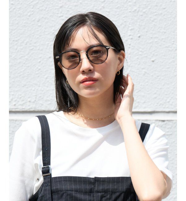  「Zoff｜UNITED ARROWS サングラス ユナイテッドアローズ｜カラーレンズ｜異素材｜UVカット 紫外線対策」|サングラス|ブラック系その他2