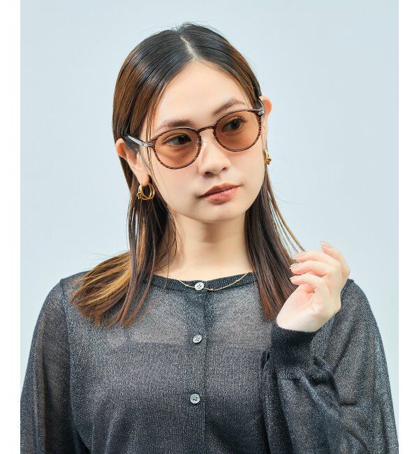  「【WEB限定】Zoff｜UNITED ARROWS 調光サングラス | 紫外線対策 UVカット ユナイテッドアローズ  」|サングラス|薄ブラウン1
