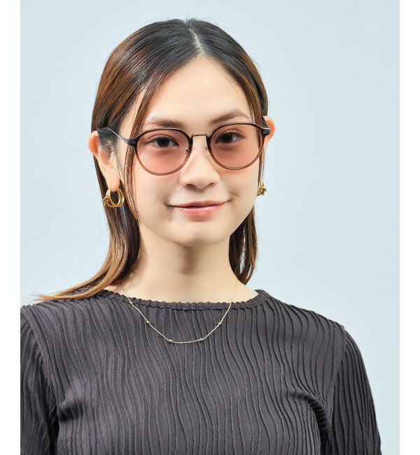  「【WEB限定】Zoff｜UNITED ARROWS 調光サングラス | 紫外線対策 UVカット ユナイテッドアローズ  」|サングラス|濃ブラウン1