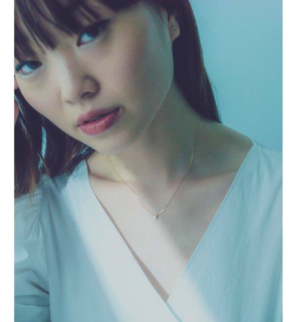 ete「K18 ダイヤモンド 0.15ct ネックレス「ブライト」」|ネックレス|