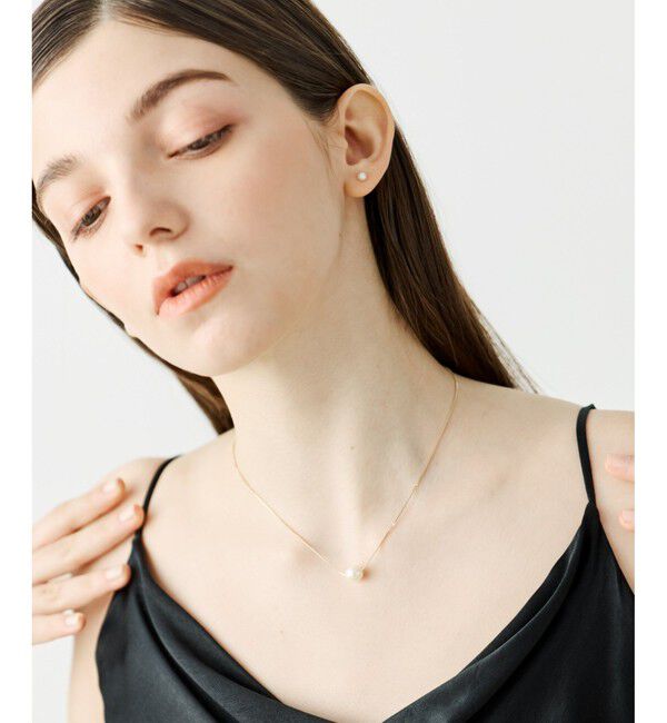 ete「[レイヤード] K10YG パール ネックレス」|ネックレス|