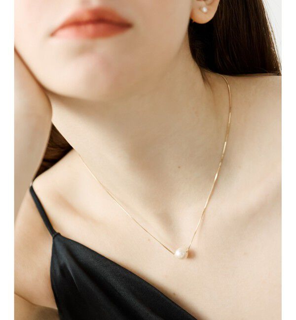 ete「[レイヤード] K10YG パール ネックレス」|ネックレス|