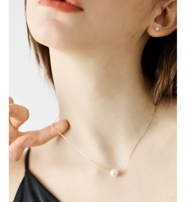 ete「[レイヤード] K10YG パール ネックレス」|ネックレス|