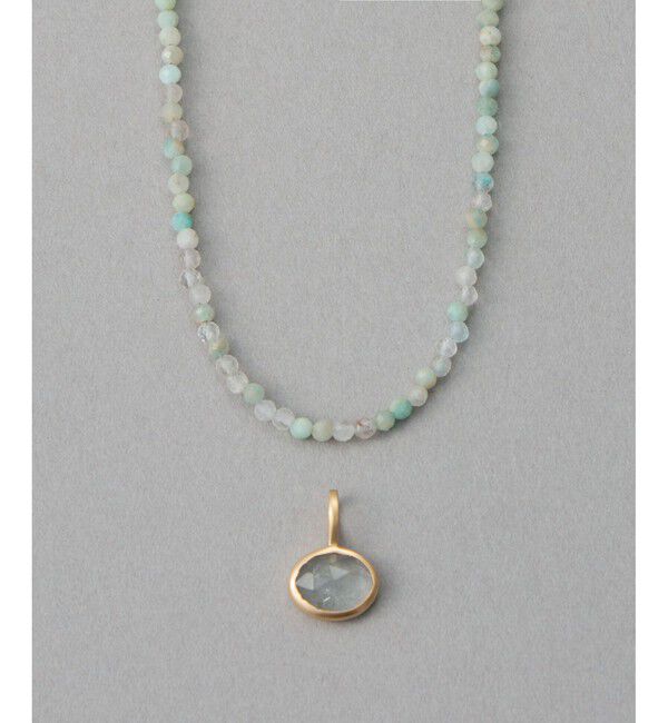 ete「[マイプレシャス] K10YG アクアマリン ネックレス」|ネックレス|