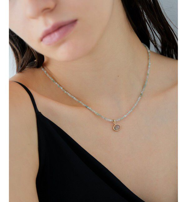 ete「[マイプレシャス] K10YG アクアマリン ネックレス」|ネックレス|