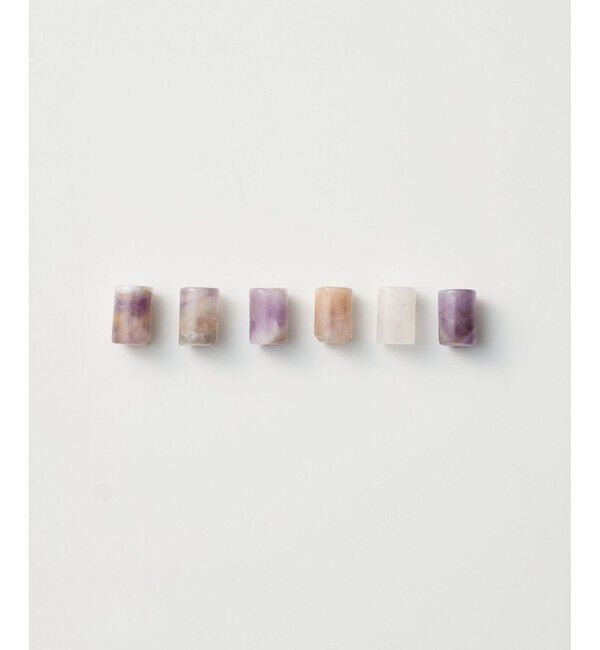 ete「ナチュラルストーン チューブカット ピアス」|ピアス|