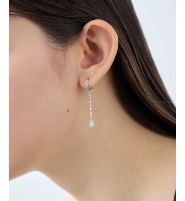 ete「[フォーチュン] ナチュラルストーン チャーム /Relax」|イヤリング|