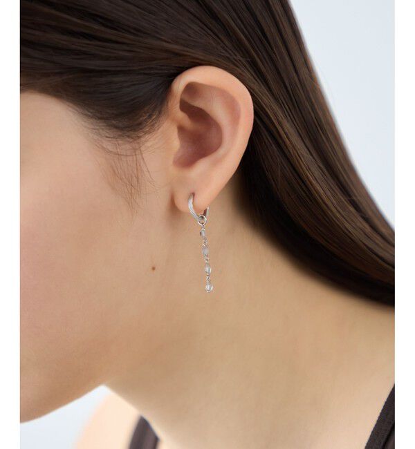 ete「[フォーチュン] ナチュラルストーン チャーム /Relax」|イヤリング|