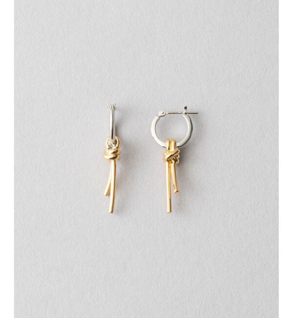 Jouete「フープピアス ノット」|ピアス|シルバー系その他