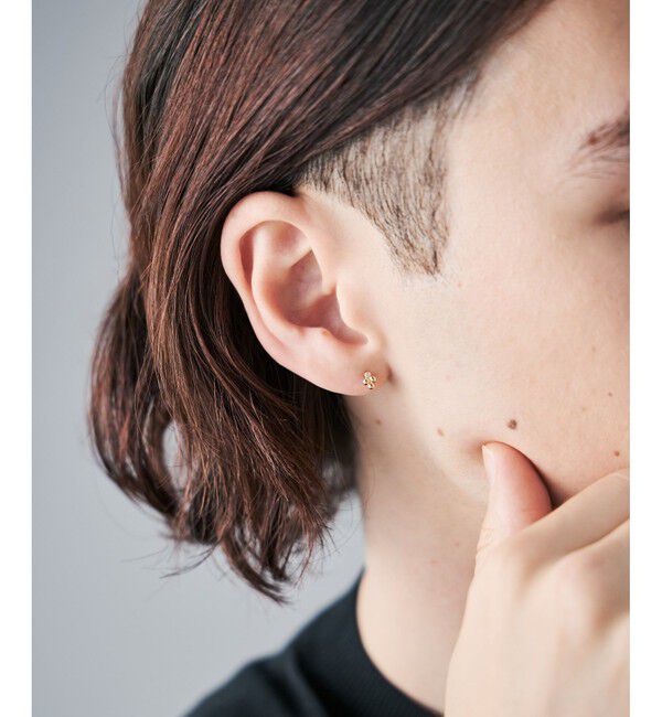 Jouete「K10YG ダイヤモンド ピアス」|ピアス|