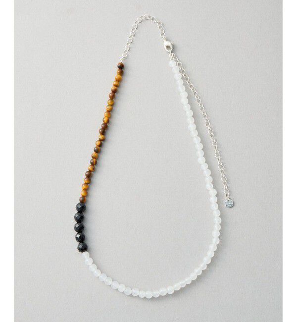 Jouete「[ジェム] ネックレス ブラックカルセドニー&times;タイガーアイ&times;クォーツ」|ネックレス|