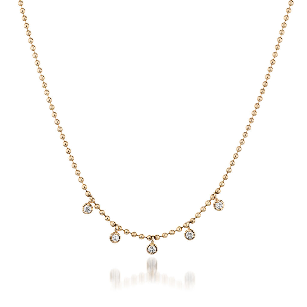 STAR JEWELRY「DIAMOND BALL CHAIN NECKLACE」|ネックレス|イエローゴールド