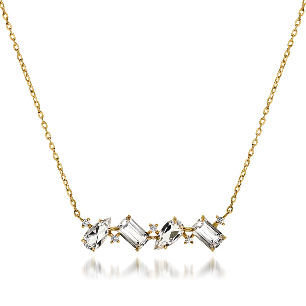 STAR JEWELRY「GLIMMER CLUSTER」|ネックレス|イエローゴールド