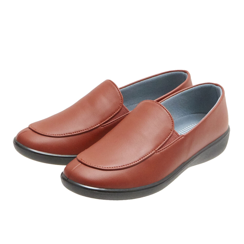 BACKYARD FAMILY「靴 レディース 歩きやすい 50代 通販 60代 軽い カジュアルシューズ 軽量 おしゃれ 3E」|ローファー|ブラウン2