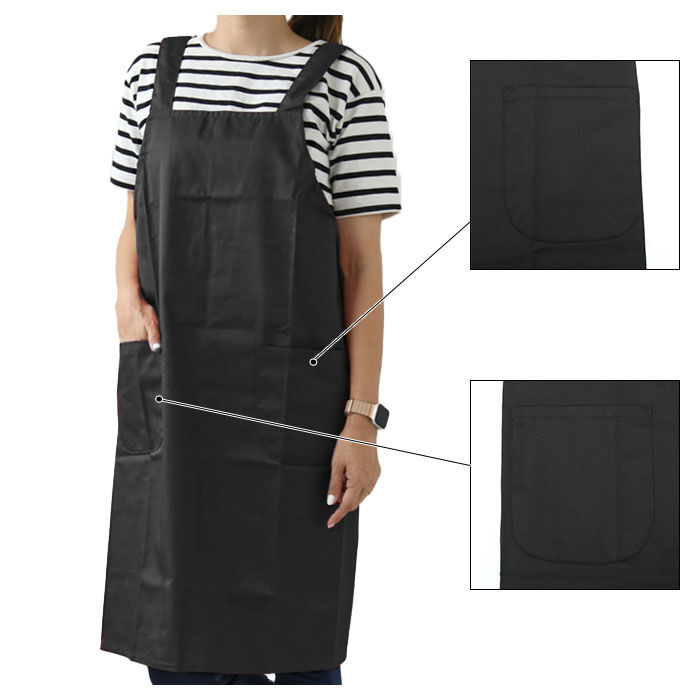 BACKYARD FAMILY「エプロン おしゃれ 通販 エプロン ナチュラル レディース h型 ワンピース ゆったり ブラック」|食器・キッチングッズ|
