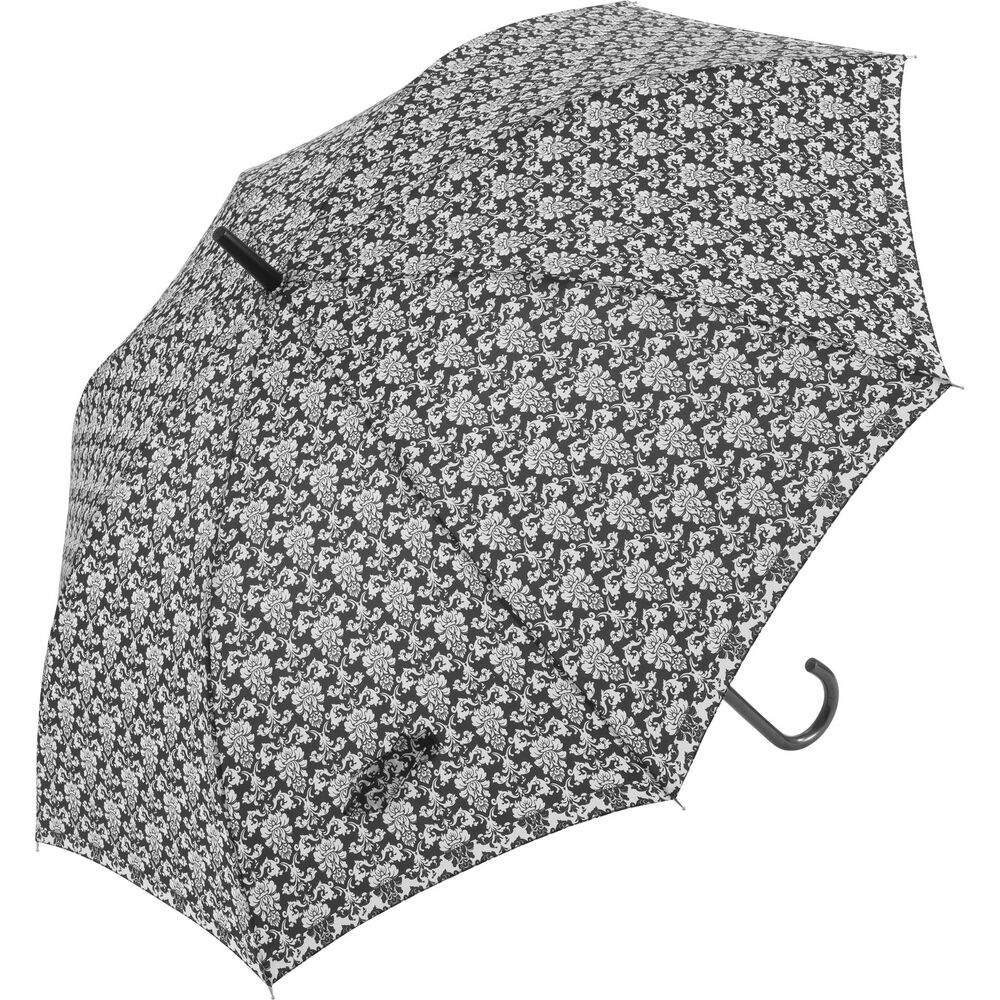 BACKYARD FAMILY「傘 レディース 長傘 耐風 おしゃれ 通販 ジャンプ オシャレ エレガント 花柄 カジュアル」|傘|ブラック1