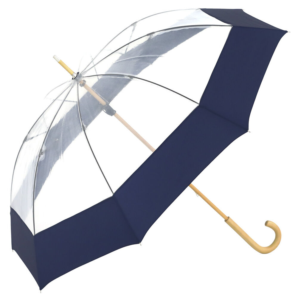 BACKYARD FAMILY「U-DAY ユーディ 長傘 63cm 通販 雨傘 ビニール傘 傘 アンブレラ グラスファイバー骨」|傘|ブルー1