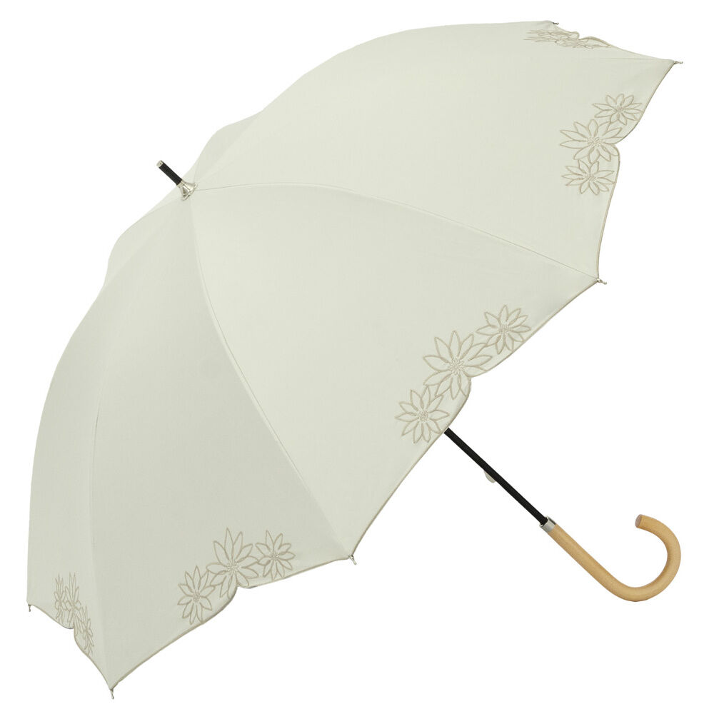 BACKYARD FAMILY「because ビコーズ 晴雨兼用傘 長傘 遮熱性 通販 傘 雨傘 日傘 晴雨兼用 UVカット」|傘|ホワイト2