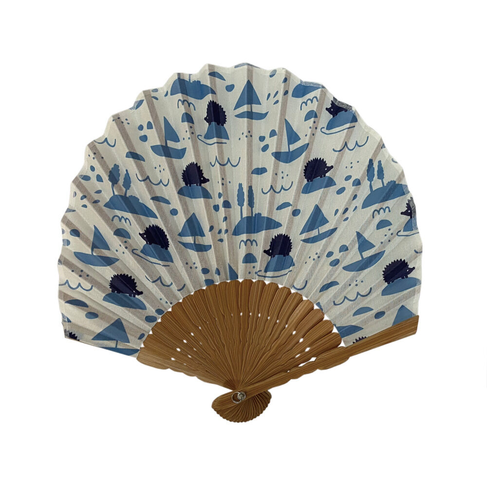 moz「扇子 レディース 通販 せんす センス メンズ ケース付き ストラップ付き 竹 バンブー 軽量」|その他|ホワイト2