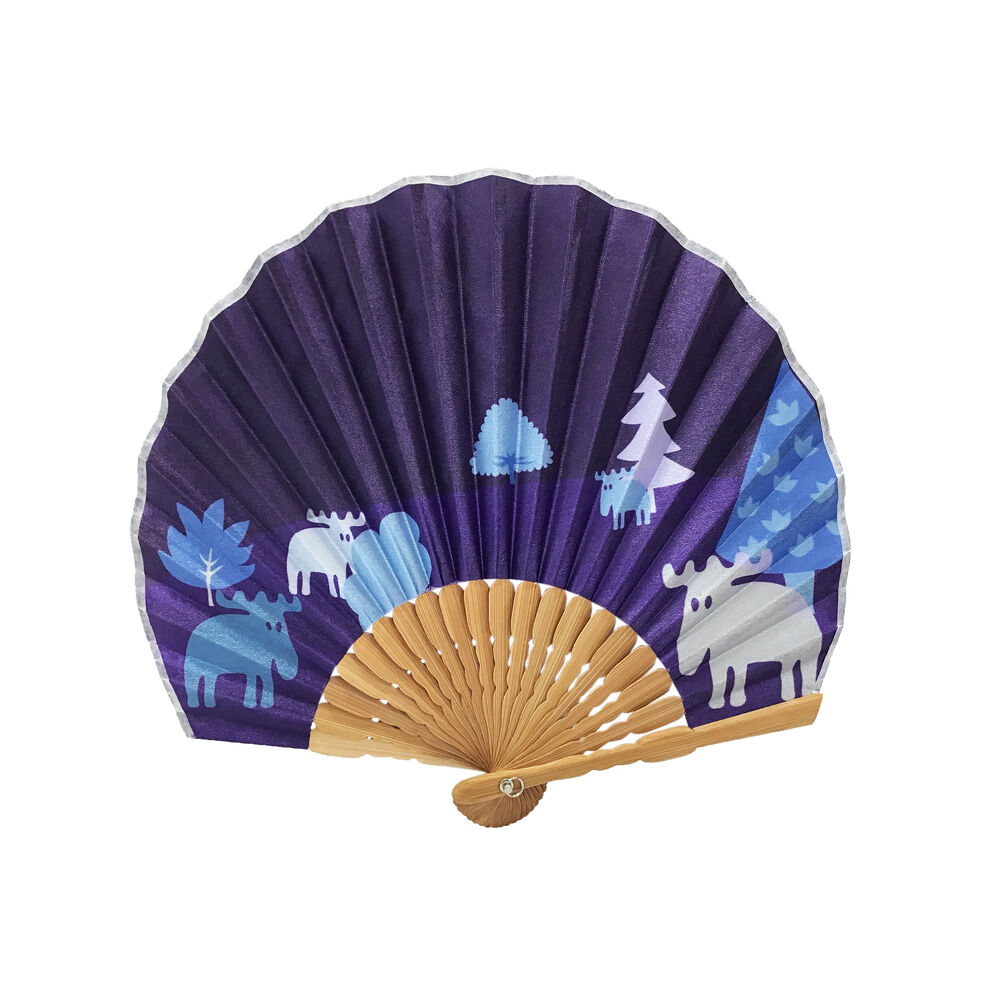 moz「扇子 レディース 通販 せんす センス メンズ ケース付き ストラップ付き 竹 バンブー 軽量」|その他|ブルー2