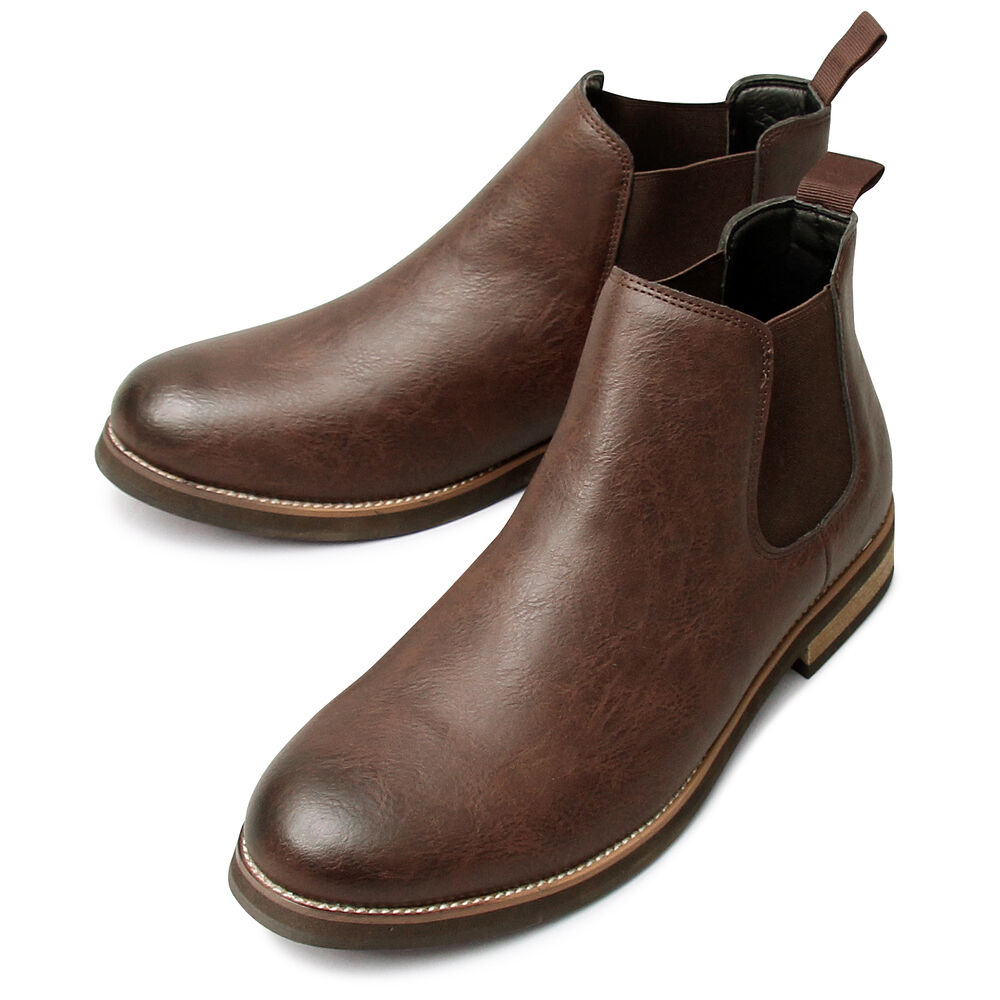 BACKYARD FAMILY「glabella グラベラ ブーツ 通販 サイドゴアブーツ チェルシーブーツ ショートブーツ 革靴」|ショートブーツ|ブラウン1