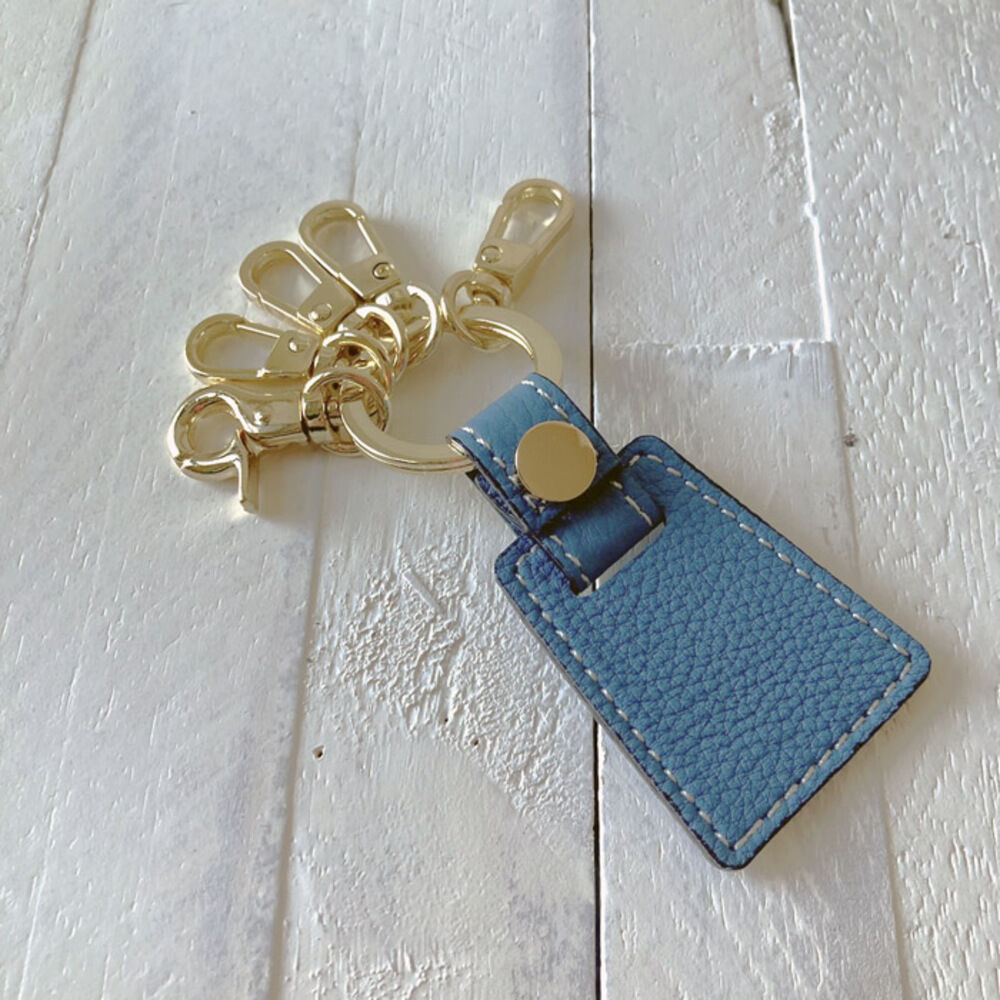BACKYARD FAMILY「キーホルダー 本革 通販 キーリング キーチャーム レディース メンズ レザー 革 ペア おしゃれ」|チャーム・キーホルダー|ブルー1