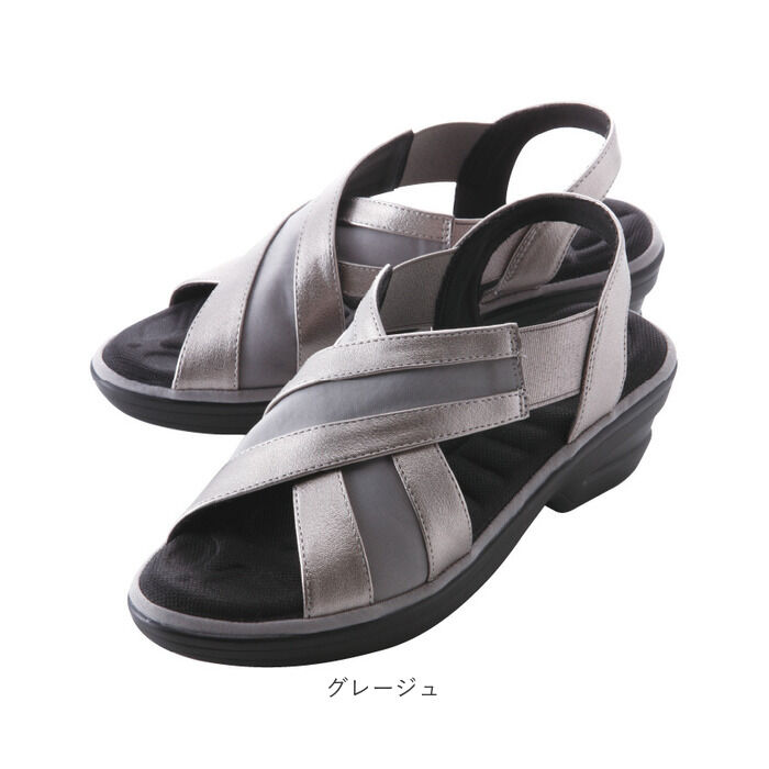 BACKYARD FAMILY「サンダル レディース 歩きやすい 通販 KOSHIRAKU 美脚サンダル 健康サンダル」|サンダル|