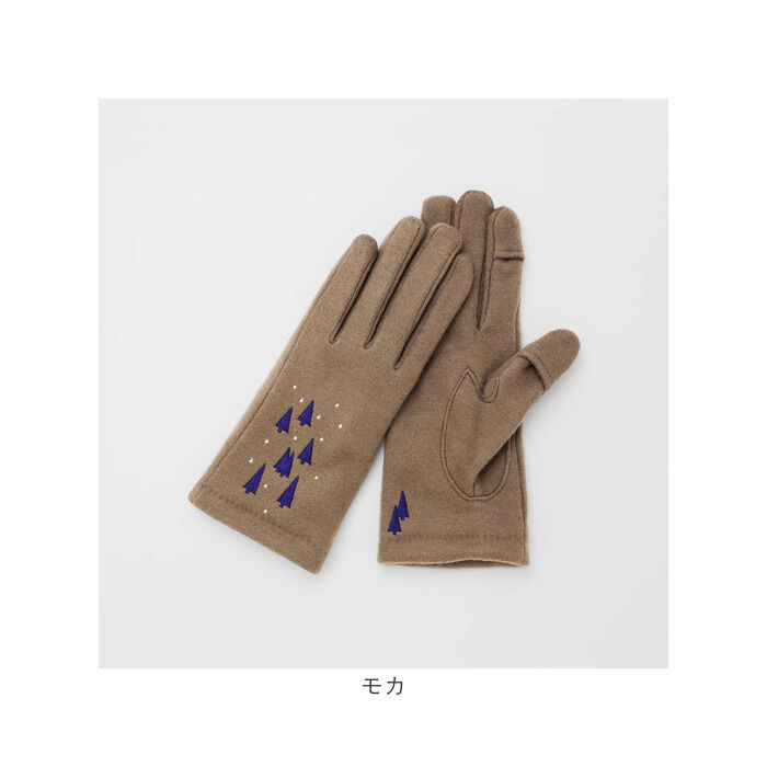 BACKYARD FAMILY「クロダ 手袋 レディース 通販 グローブ 手ぶくろ 暖かい かわいい 刺繍 スマートフォン対応」|手袋|