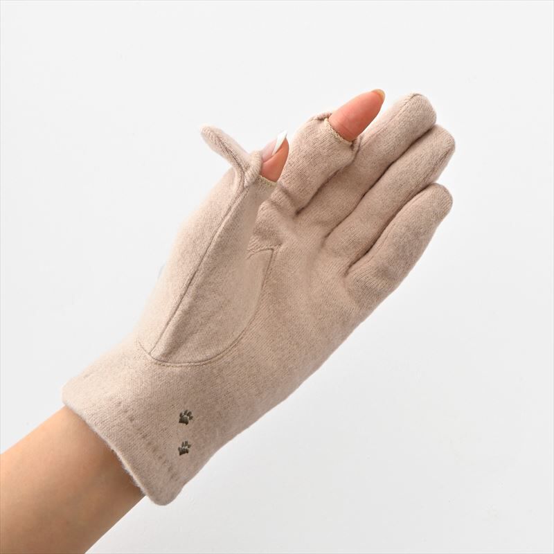 BACKYARD FAMILY「クロダ 手袋 レディース 通販 グローブ 手ぶくろ 暖かい かわいい ねこ スマートフォン対応」|手袋|