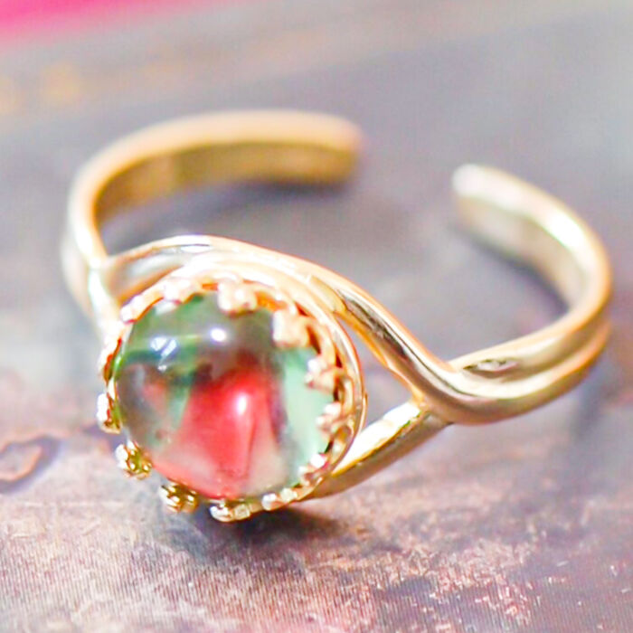 BACKYARD FAMILY「指輪 フリーサイズ 通販 リング 真鍮製 ガラスビーズ ヴィンテージビーズ 重ね付け ９号～15号」|その他|