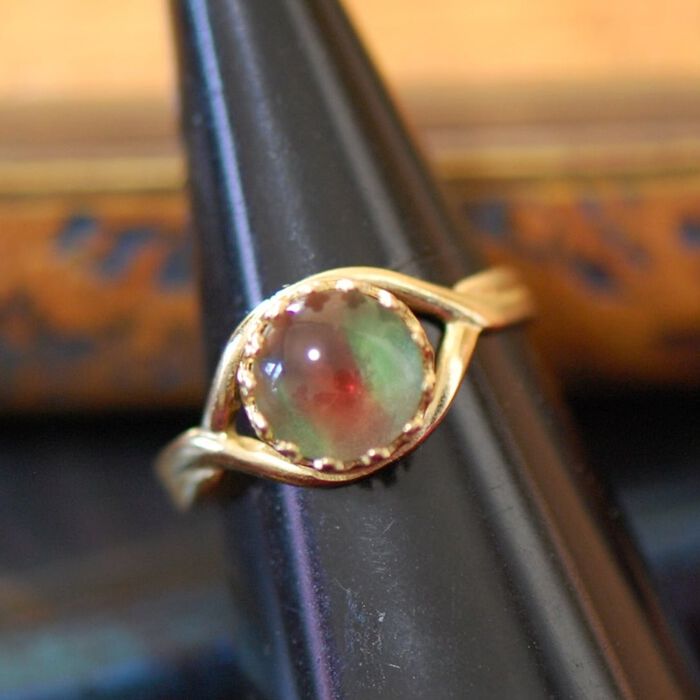 BACKYARD FAMILY「指輪 フリーサイズ 通販 リング 真鍮製 ガラスビーズ ヴィンテージビーズ 重ね付け ９号～15号」|その他|