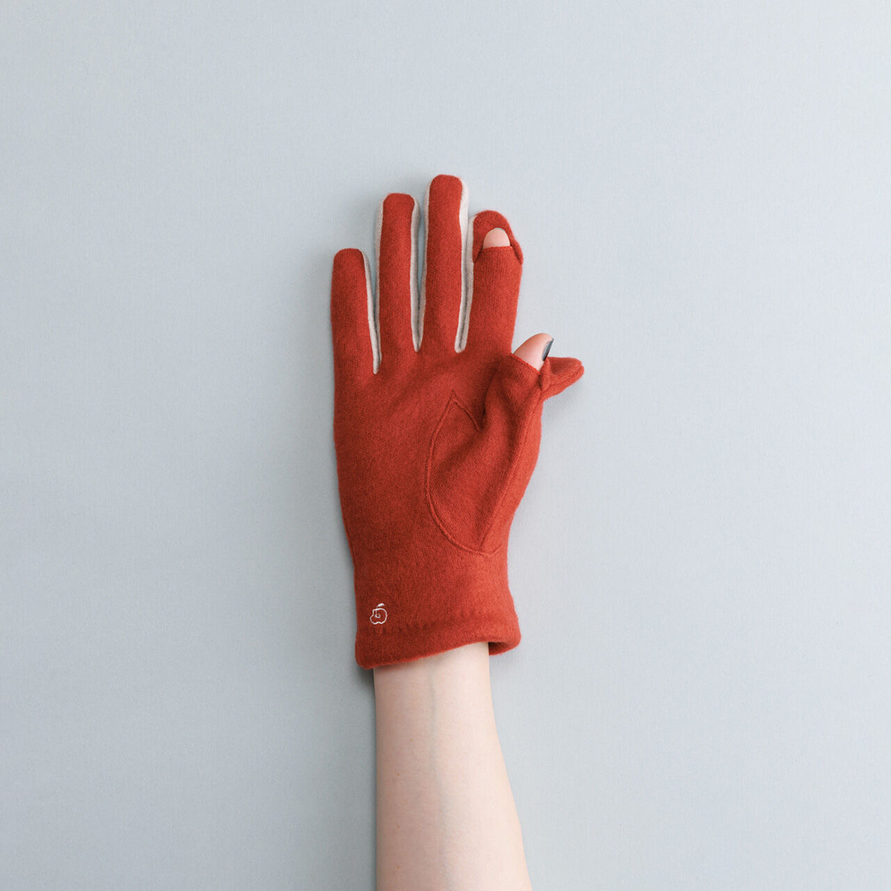 BACKYARD FAMILY「クロダ 手袋 レディース 通販 グローブ 手ぶくろ 暖かい かわいい 可愛い リンゴ 刺繍 通勤」|手袋|