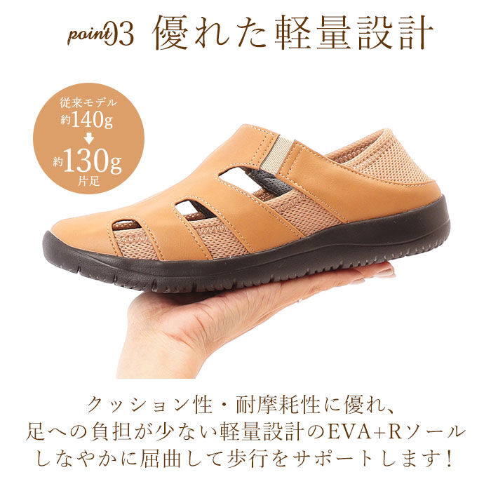 BACKYARD FAMILY「パンジー 靴 レディース 4335 通販 Pansy サンダル 夏 春 おしゃれ メッシュ 軽量」|サンダル|