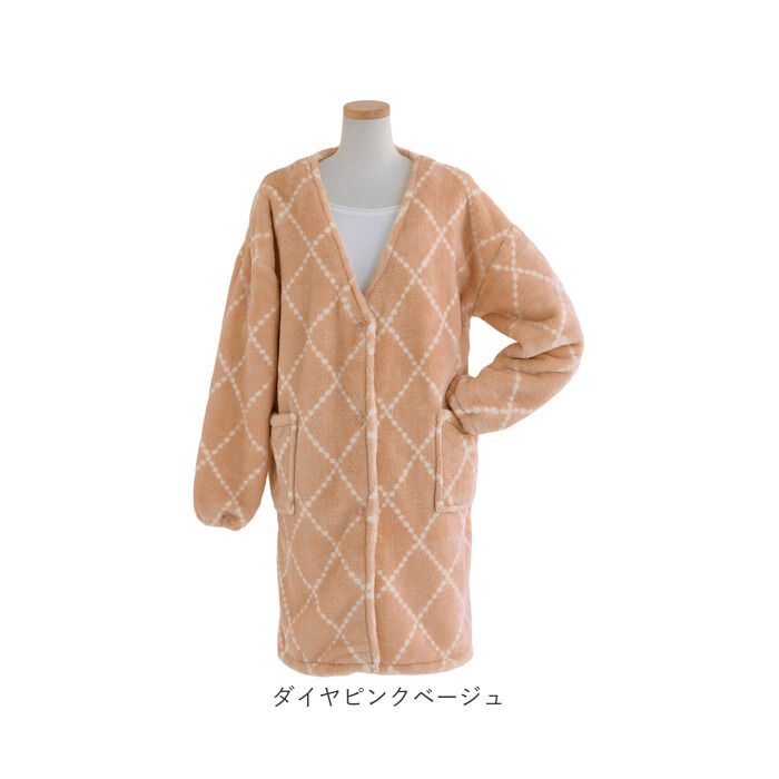BACKYARD FAMILY「Lebois ルボア 着る毛布 レディース 通販 ルームウェア カーディガン 部屋着 ボア 裏起毛」|ルームウェア|