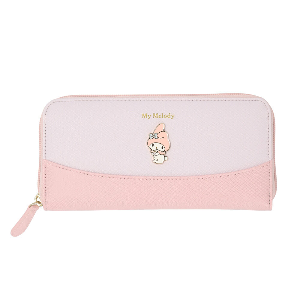 BACKYARD FAMILY「サンリオ 財布 通販 長財布 ロングウォレット レディース 大容量 かわいい ラウンドファスナー」|財布|ピンク1