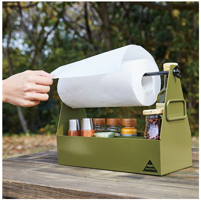 BACKYARD FAMILY「スパイスボックス キャンプ 通販 スパイスラック スパイスキャビネット キッチンペーパーホルダー」|食器・キッチングッズ|