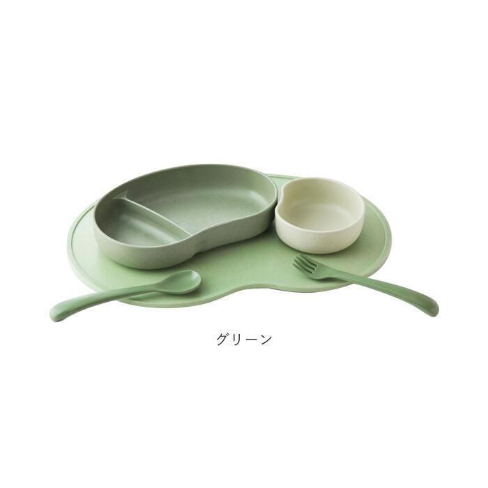 BACKYARD FAMILY「SUCSUC スクスク ベビー 食器 セット スプーン フォーク ボウル トレイ 通販 4点」|食器・キッチングッズ|