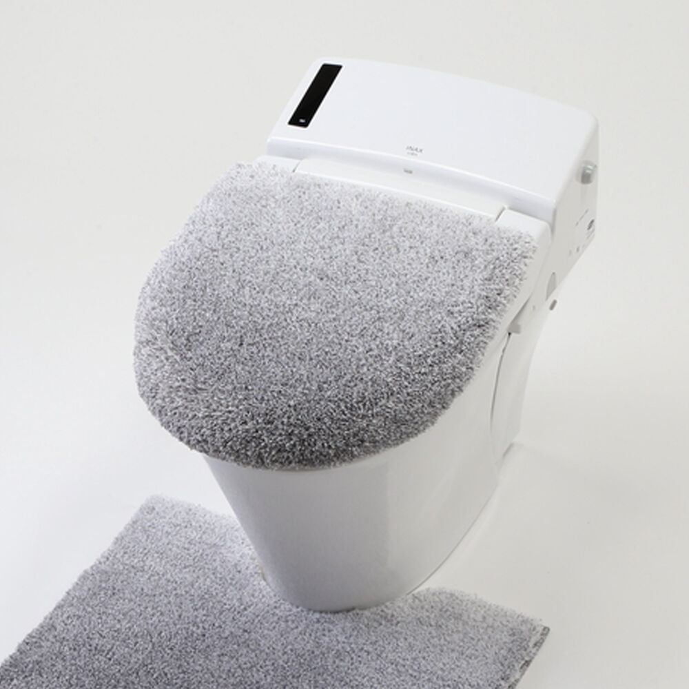 BACKYARD FAMILY「グラデ 兼用フタカバー 通販 ふたカバー 蓋カバー カバー トイレ シンプル 無地 グラデーション」|トイレタリー・ランドリーグッズ|グレー1